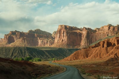 A scenic road in Utah