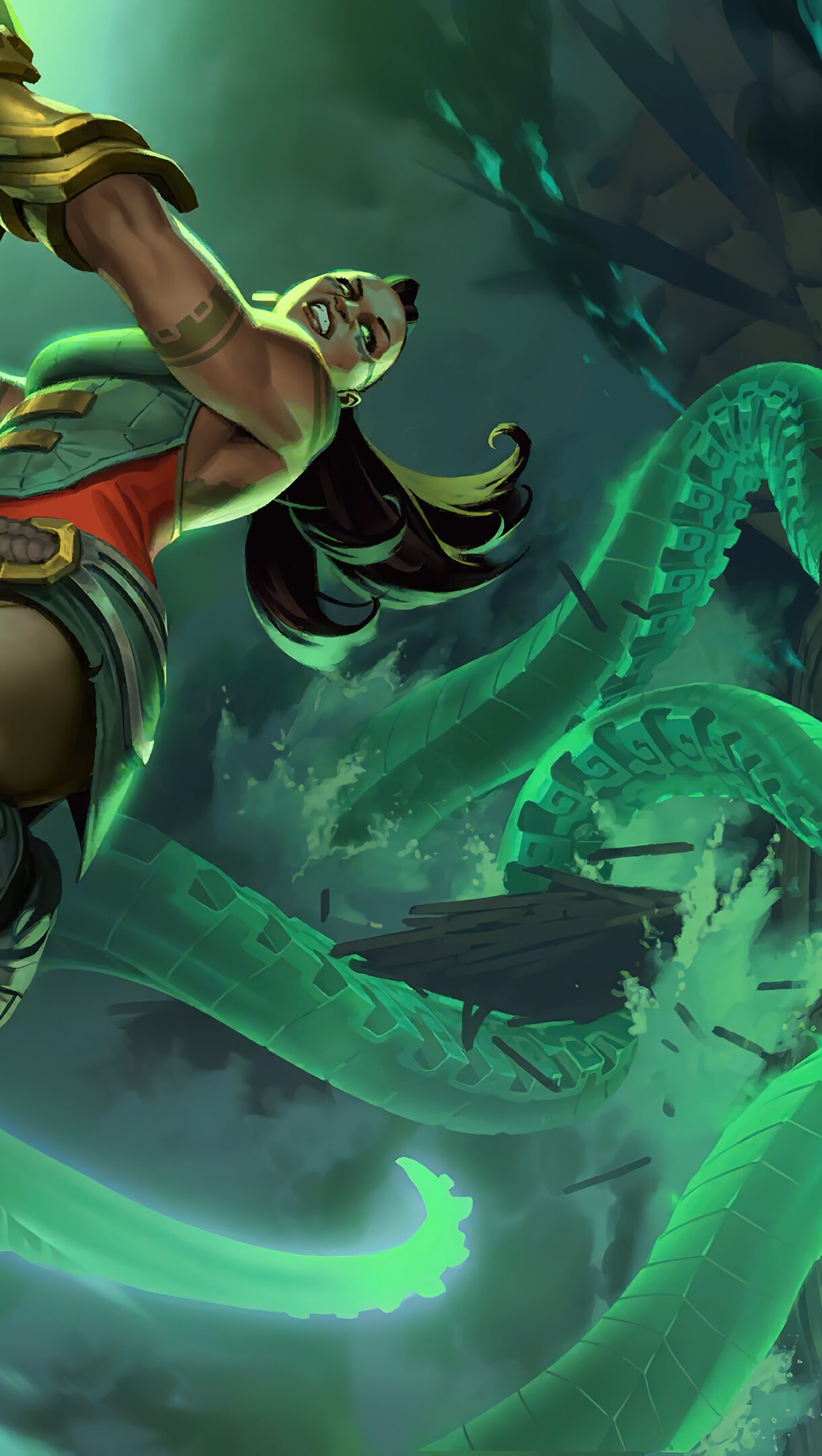 Illaoi Bilgewater LoL LoR iPhone Phone HD Wallpaper #2141h