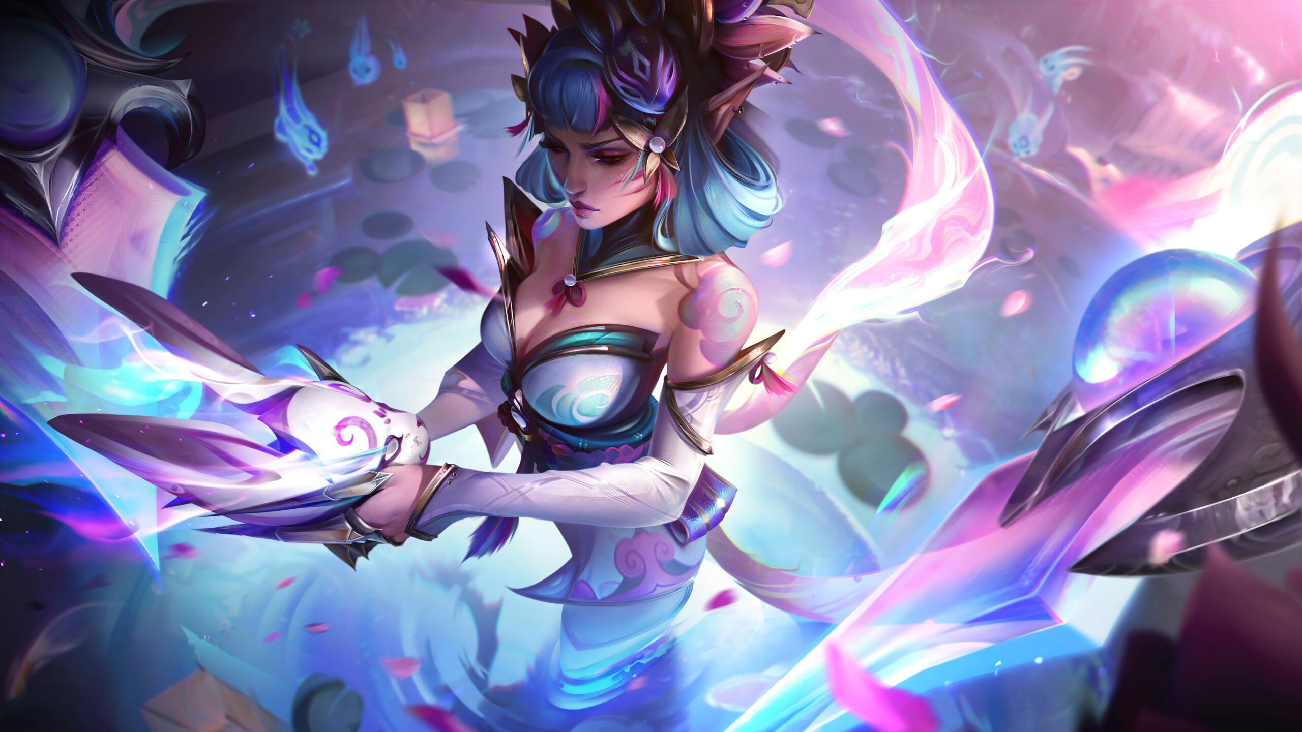 HD wallpaper: League of Legends, spirit blossom, Riven (League of