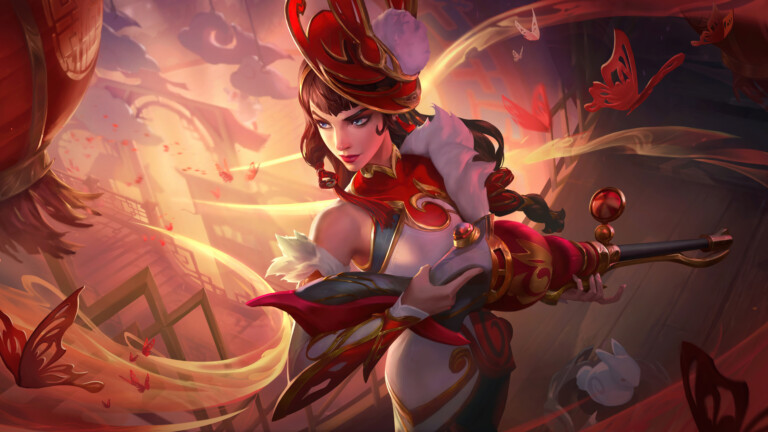 A stunning 4K desktop wallpaper featuring the Caitlyn Mythmaker skin from Wild Rift, perfect for gamers and fans.