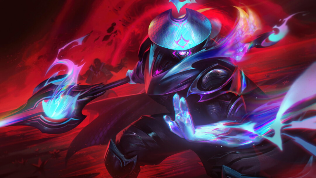 A stunning 4K wallpaper featuring the Empyrean Jax skin from League of Legends. Jax, a skilled weapons master, is shown with his new skin.