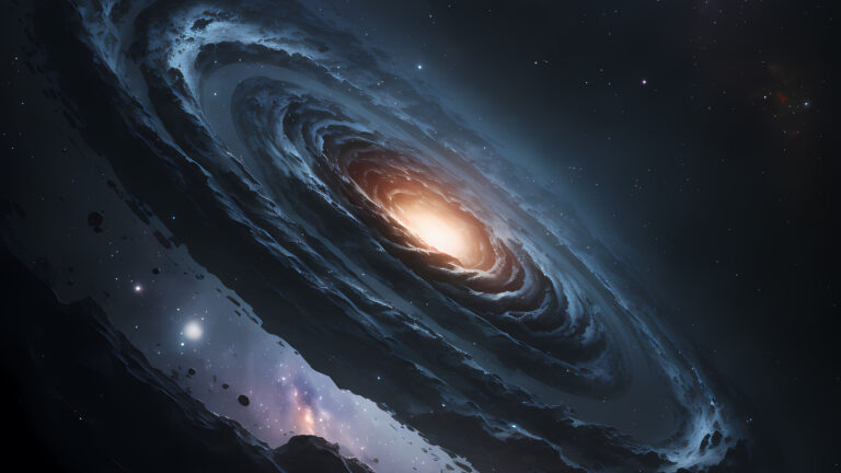 Galaxy Stars Space Digital Art HD Desktop Wallpaper.