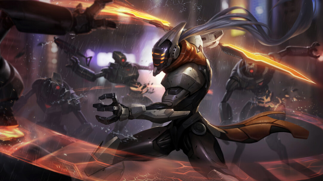 A stunning 4K desktop wallpaper featuring the Project Master Yi skin from League of Legends.