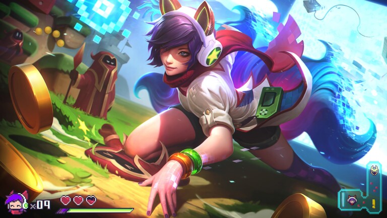 Get this stunning 4K desktop wallpaper featuring Ahri in her Arcade skin from League of Legends.
