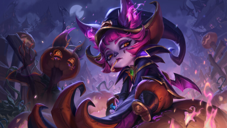 LoL 4K desktop wallpaper featuring the Bewitching Vex skin from League of Legends.