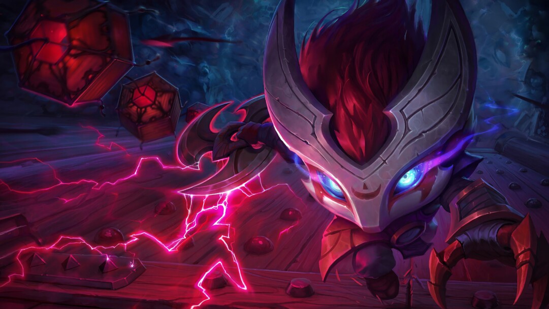 A striking 4K desktop wallpaper featuring the Blood Moon Kennen skin from League of Legends.