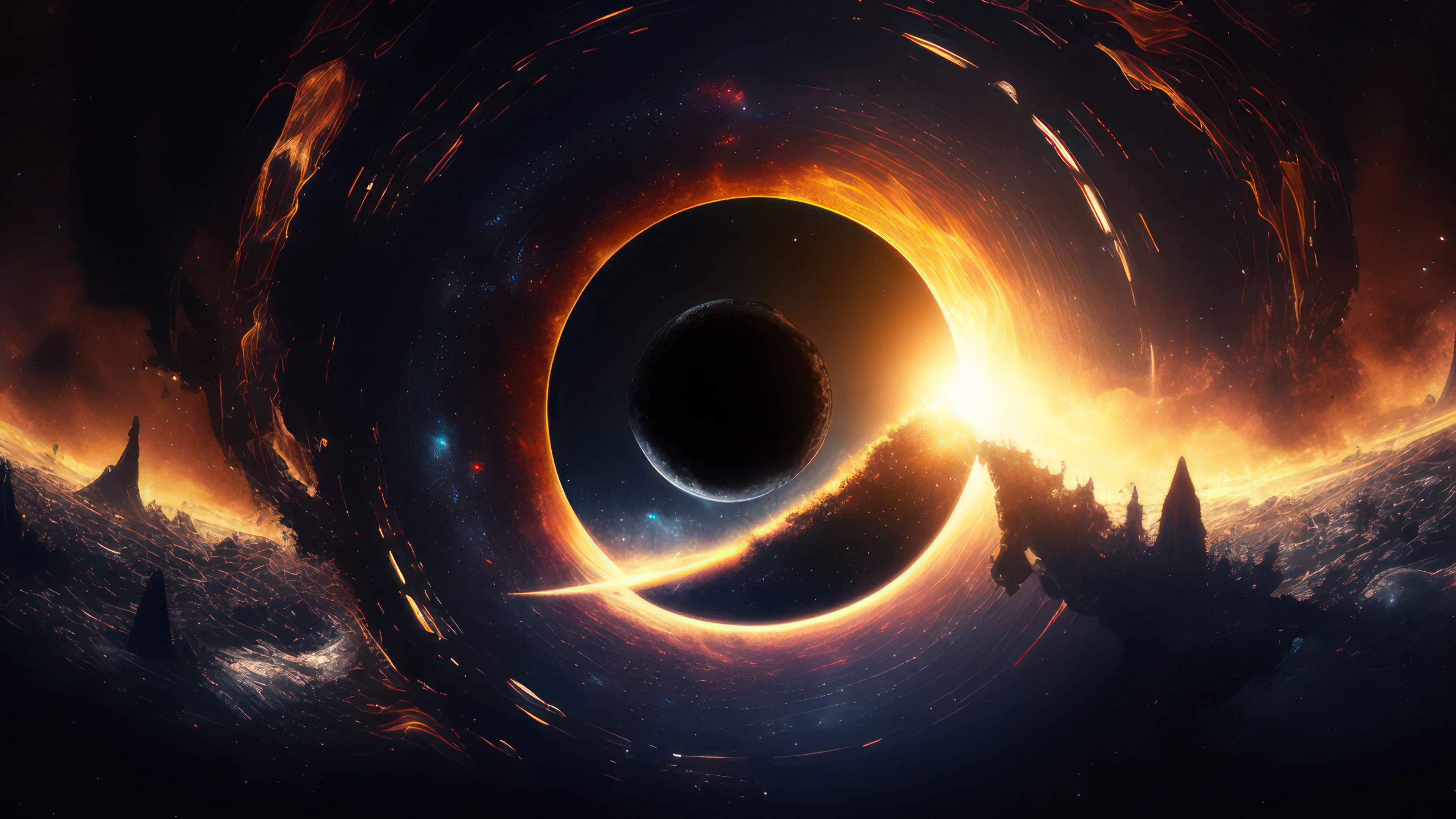 Spaceship Black Hole || Live Wallpaper - YouTube