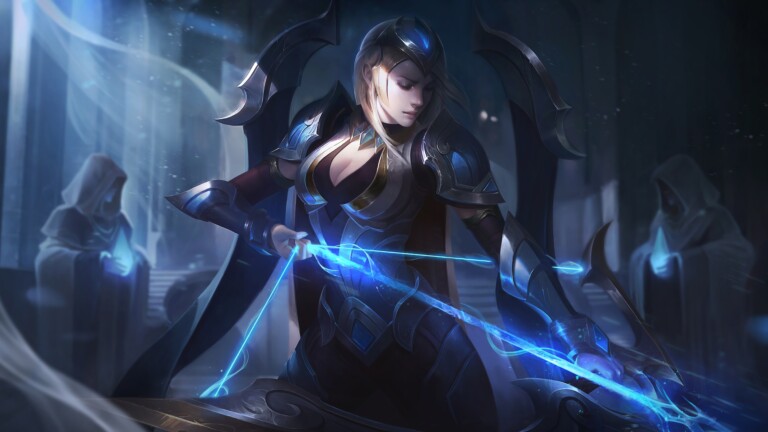 A beautiful 4K desktop wallpaper featuring Ashe Championship Skin from the popular game League of Legends.