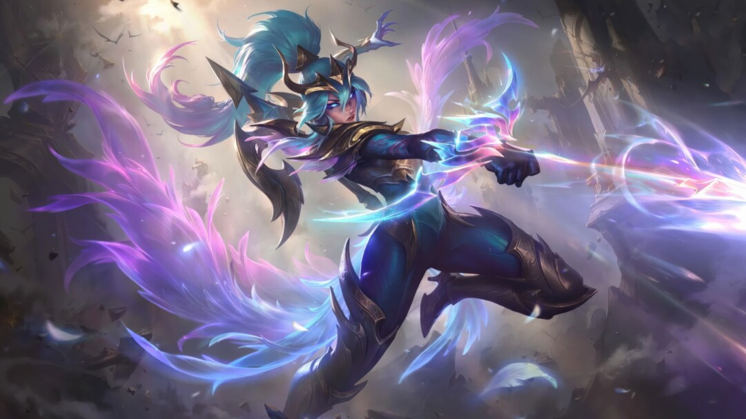 Get this stunning 4K desktop wallpaper featuring the Dawnbringer Vayne skin from League of Legends. Perfect for fans of Vayne and the Dawnbringer skin line.