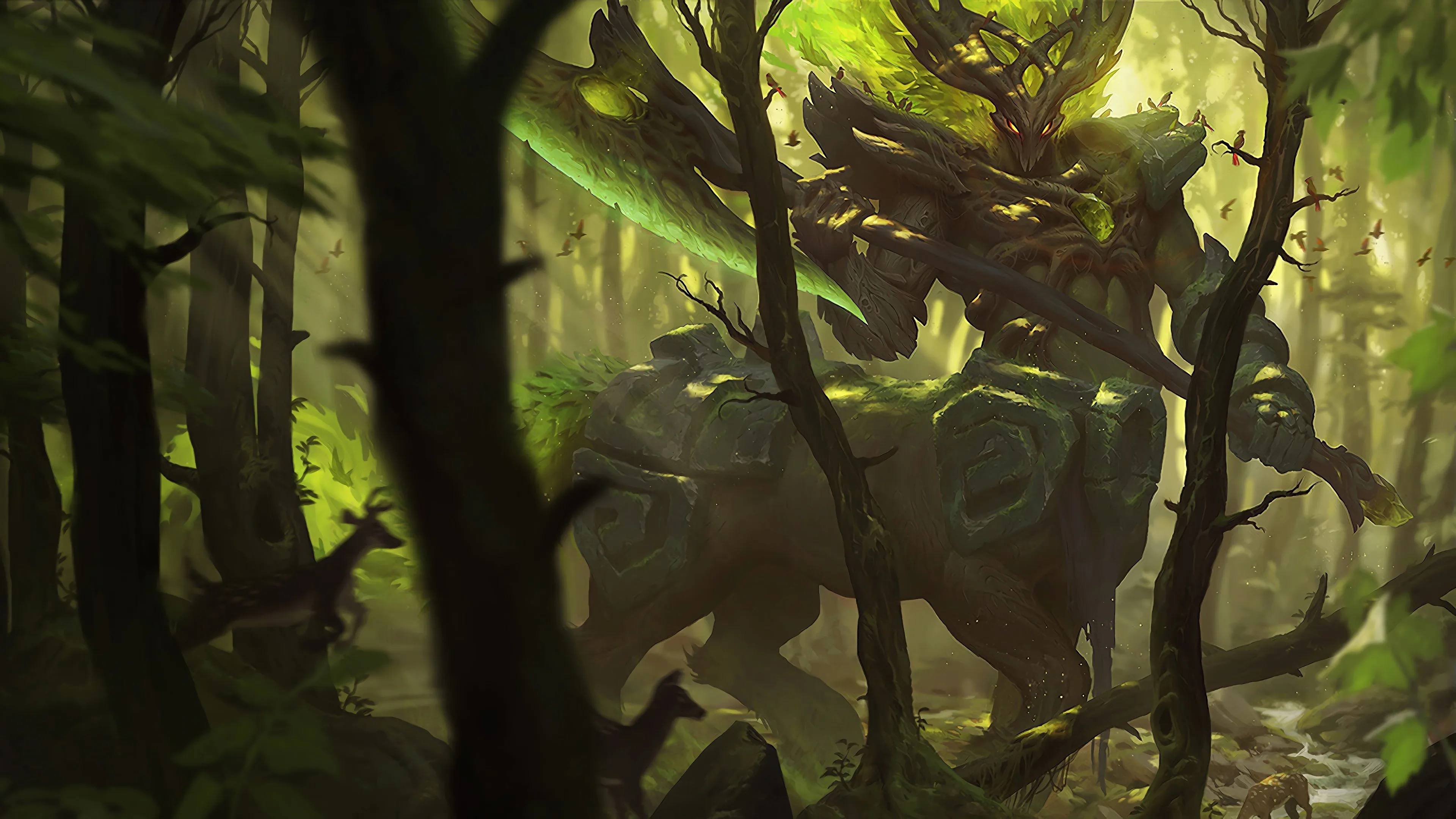 Elderwood Hecarim Skin League of Legends 4K Wallpaper - Pixground -  Download AI Generated 4K Wallpapers For Free
