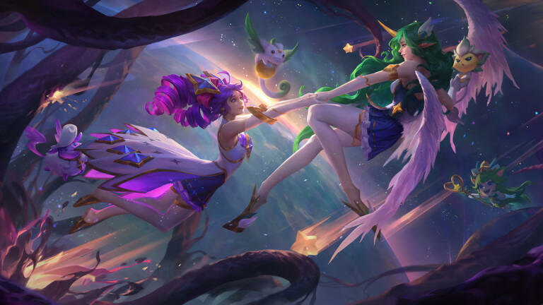 Get this stunning 4K desktop wallpaper of the Star Guardian Gwen Skin from League of Legends Legends of Runeterra.