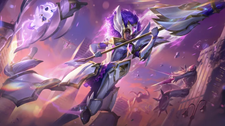 A stunning 4K wallpaper featuring the Star Guardian Rell skin from League of Legends.