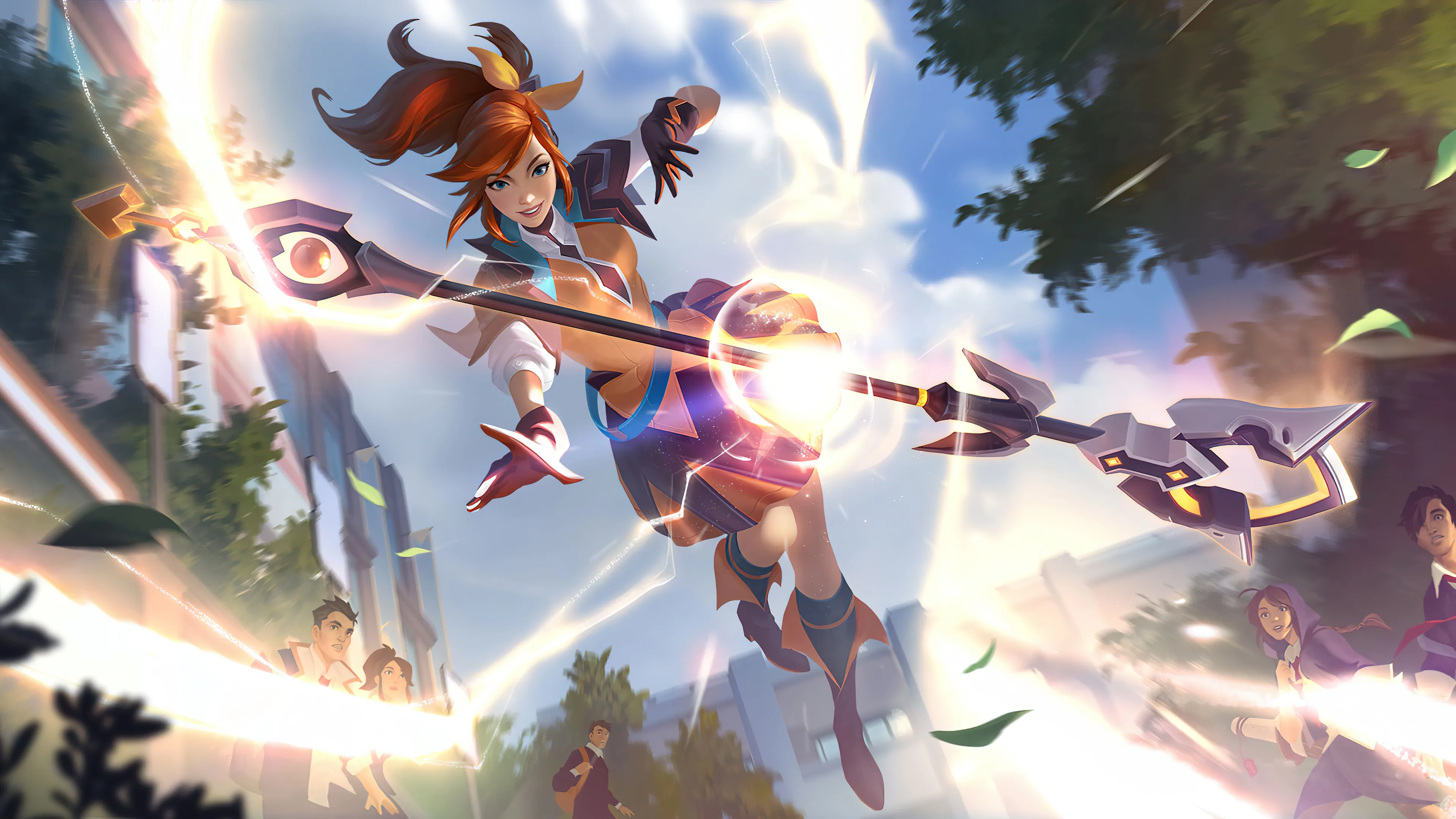 Wallpaper girl staff knight Lux League Of Legends images for desktop  section игры  download