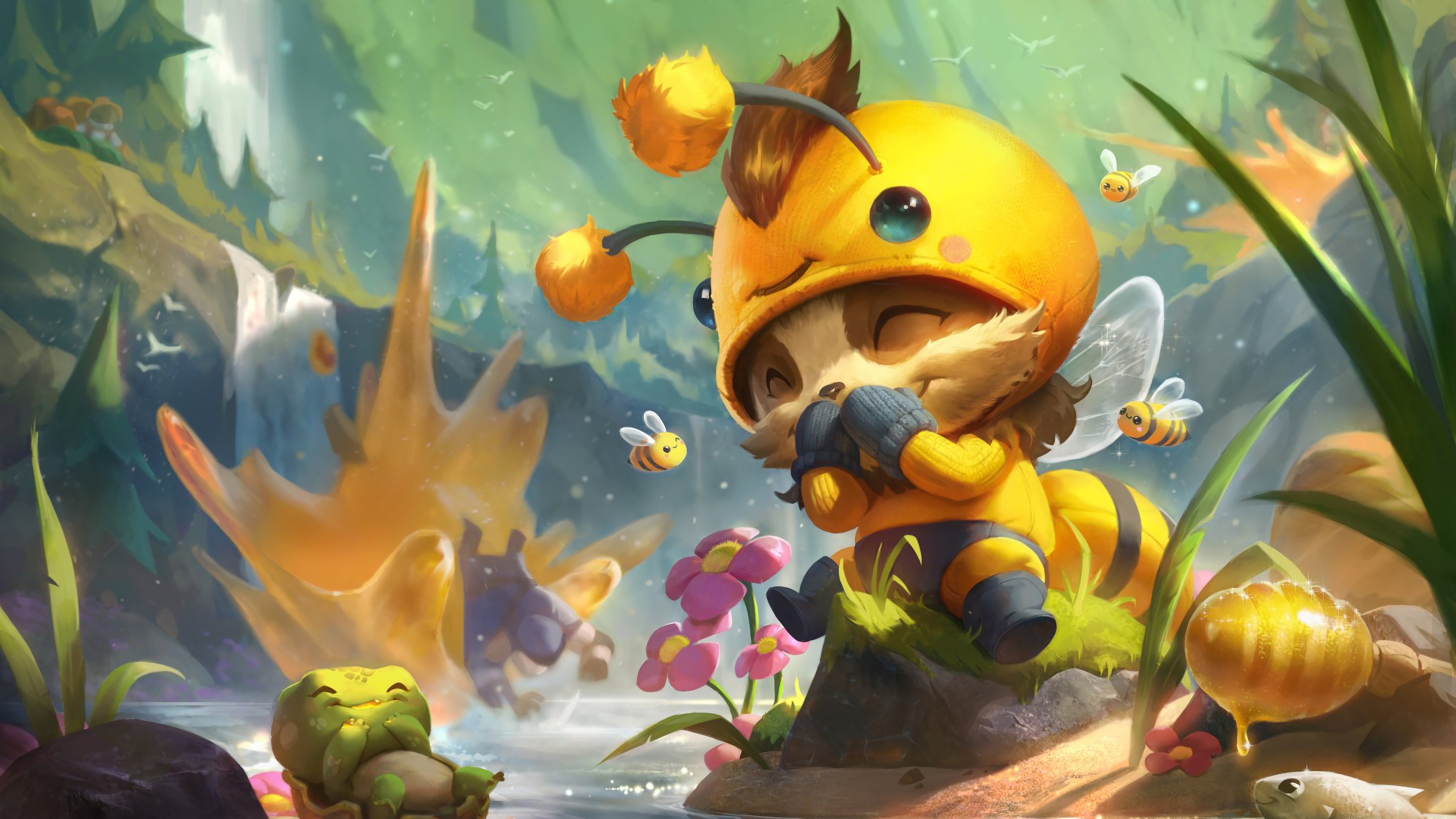 Winterblessed Hwei LoL Skin Spash Art 4K Wallpaper iPhone HD Phone