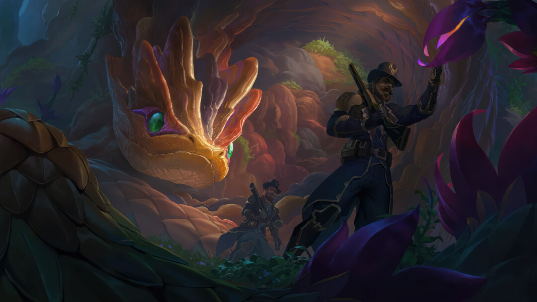 A stunning 4K wallpaper featuring Innovative Beguiling Cobra, the new character from Legends of Runeterra. Experience the excitement and thrill of League Of Legends on your screen. Simply click the download button to bring this masterpiece to life on your screen as a desktop wallpaper or save it for later in your picture collection.