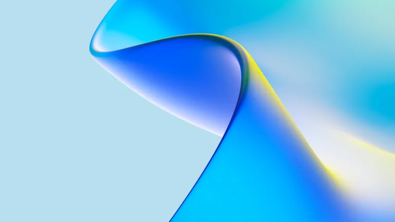 A visually striking blue abstract gradient digital art wallpaper in stunning 4k resolution. The design showcases a modern and vibrant aesthetic, perfect for adding a touch of style to your desktop or device.