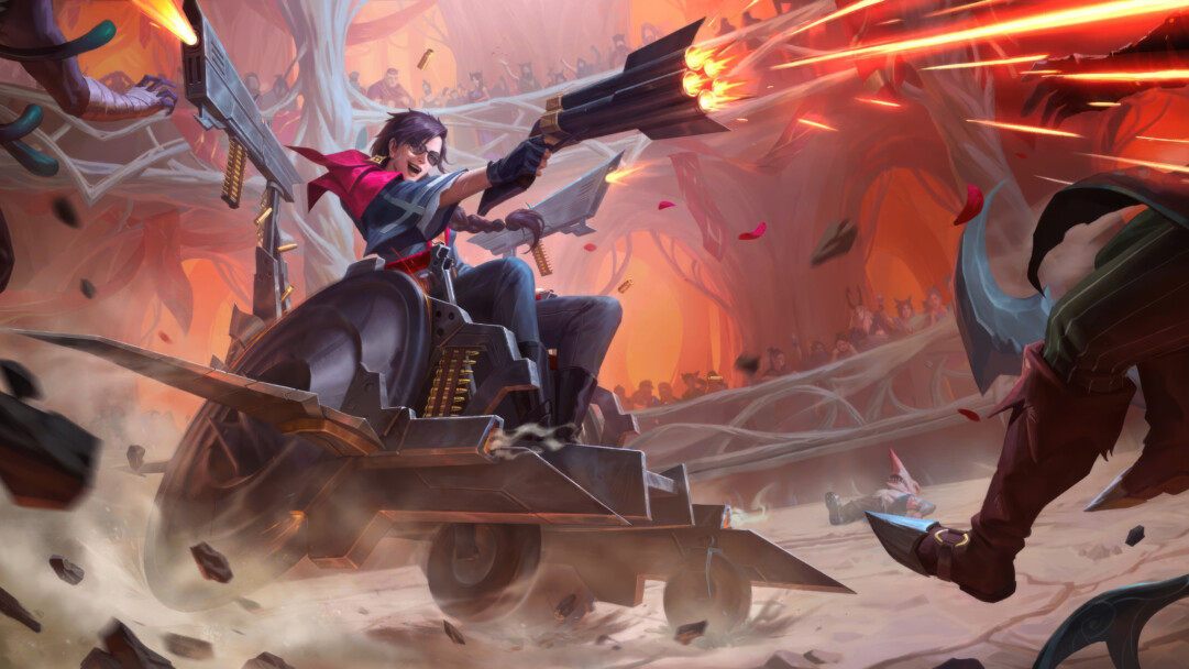 A stunning 4K wallpaper featuring Captain Indari, the new champion from Legends of Runeterra. Experience the excitement and thrill of League Of Legends on your screen. Simply click the download button to bring this masterpiece to life on your screen as a desktop wallpaper or save it for later in your picture collection.