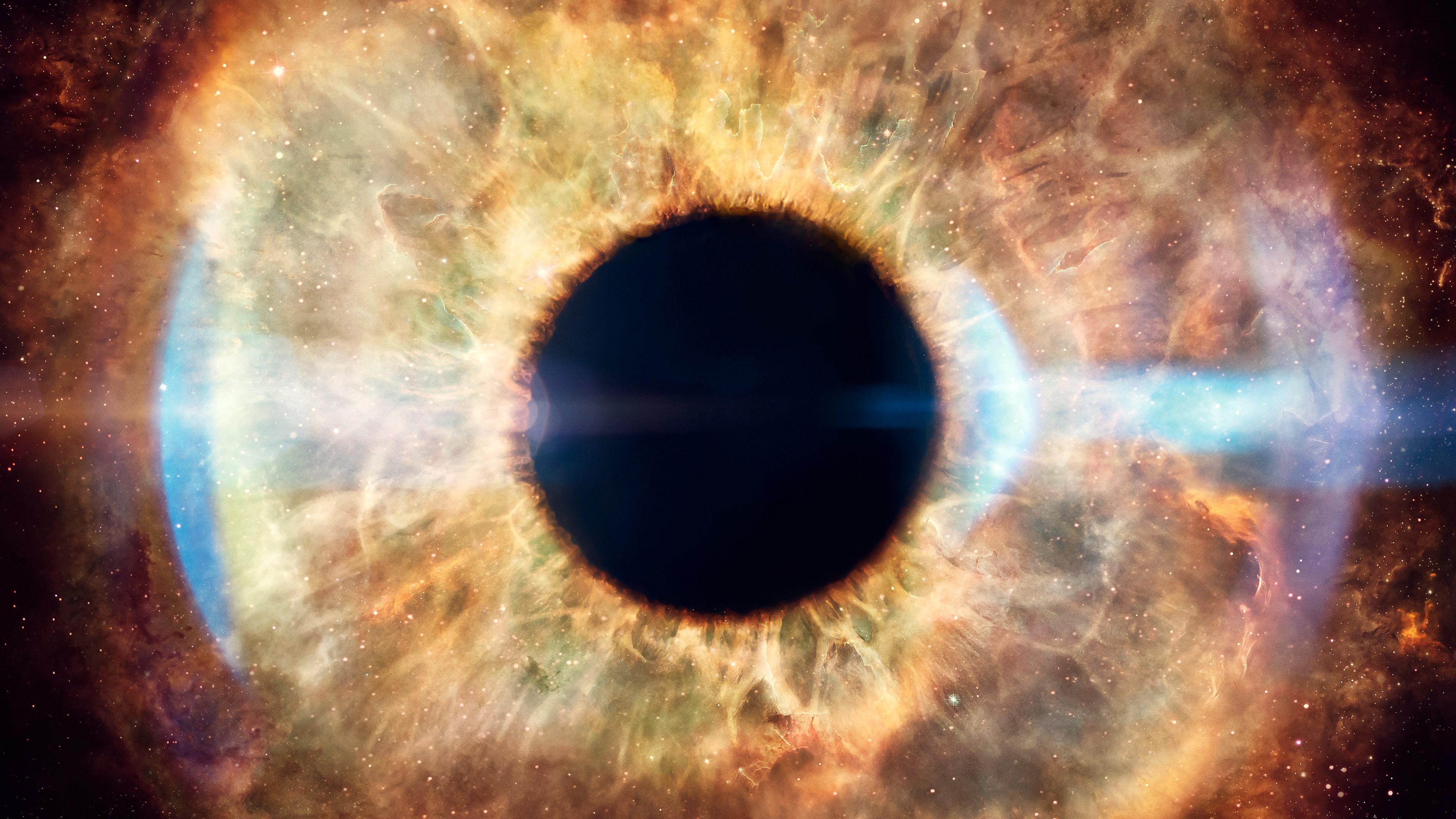 An awe-inspiring 4k wallpaper featuring the captivating beauty of the Helix Nebula. The image showcases a mesmerizing cosmic eye in the depths of space, creating a stunning and abstract celestial scene.