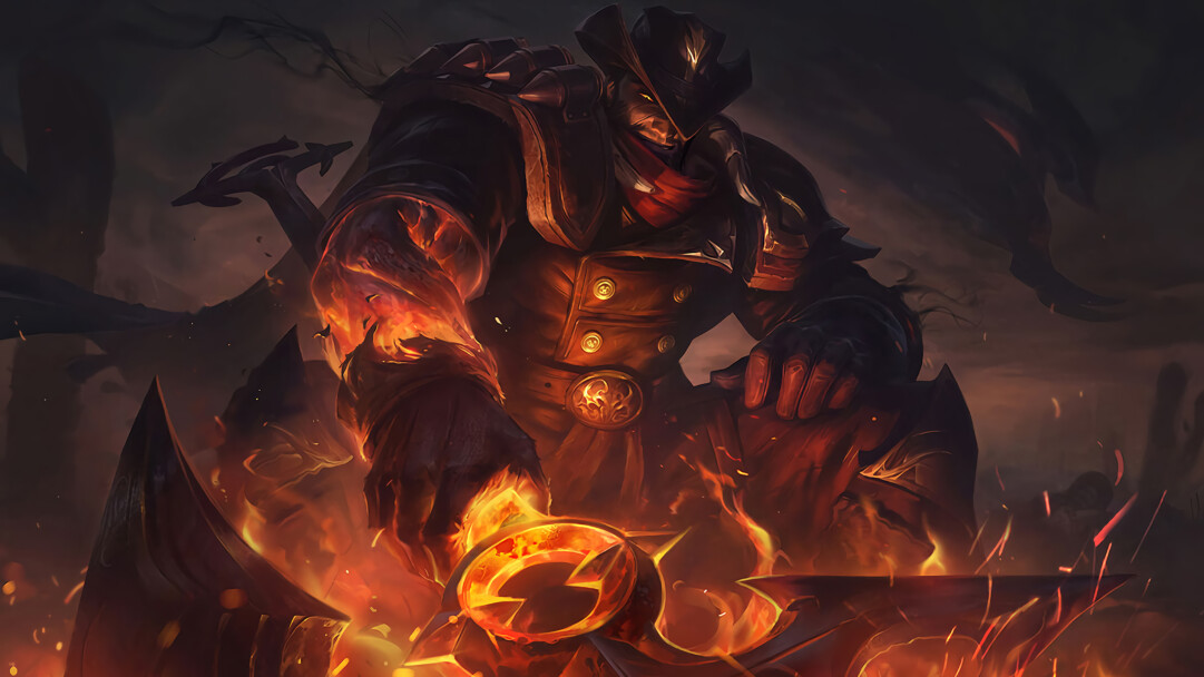 A captivating 4K wallpaper featuring the High Noon Darius skin from League of Legends. Darius, the Hand of Noxus, is depicted in the High Noon thematic with his signature axe and western-inspired attire, against a dramatic background.