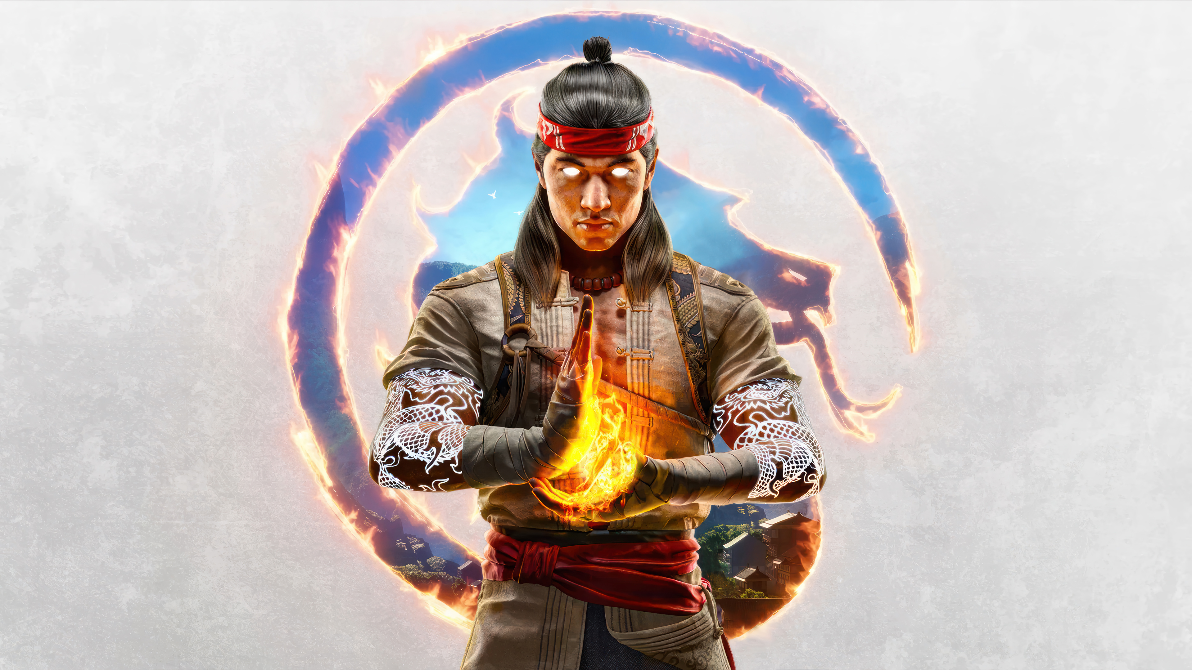 A captivating 4k wallpaper featuring Liu Kang, a prominent character from the Mortal Kombat series. Liu Kang showcases his martial arts skills in this intense fighting game image, perfect for gaming enthusiasts and fans of the franchise.