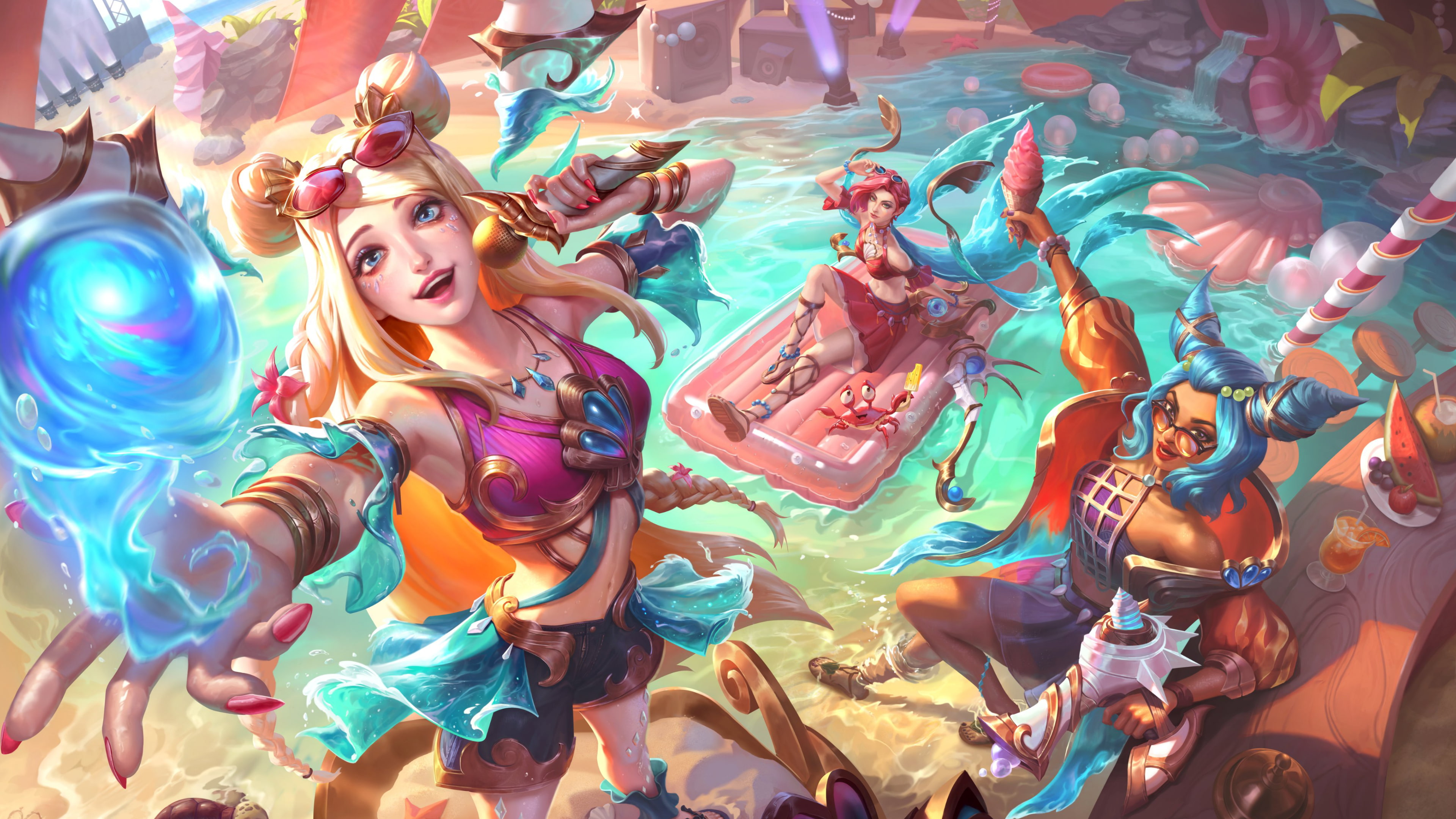 Seraphine League of Legends 4K Wallpaper 52676