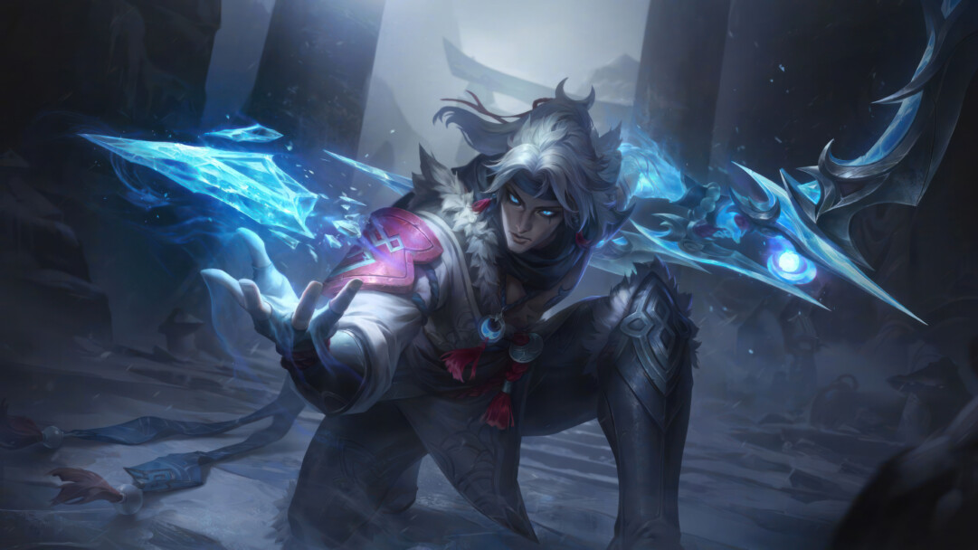A stunning 4K desktop wallpaper featuring the Snow Moon Talon skin from League of Legends.