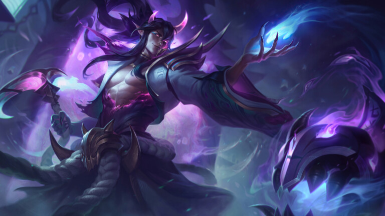 A beautiful 4K wallpaper featuring the Spirit Blossom Thresh skin from League of Legends.