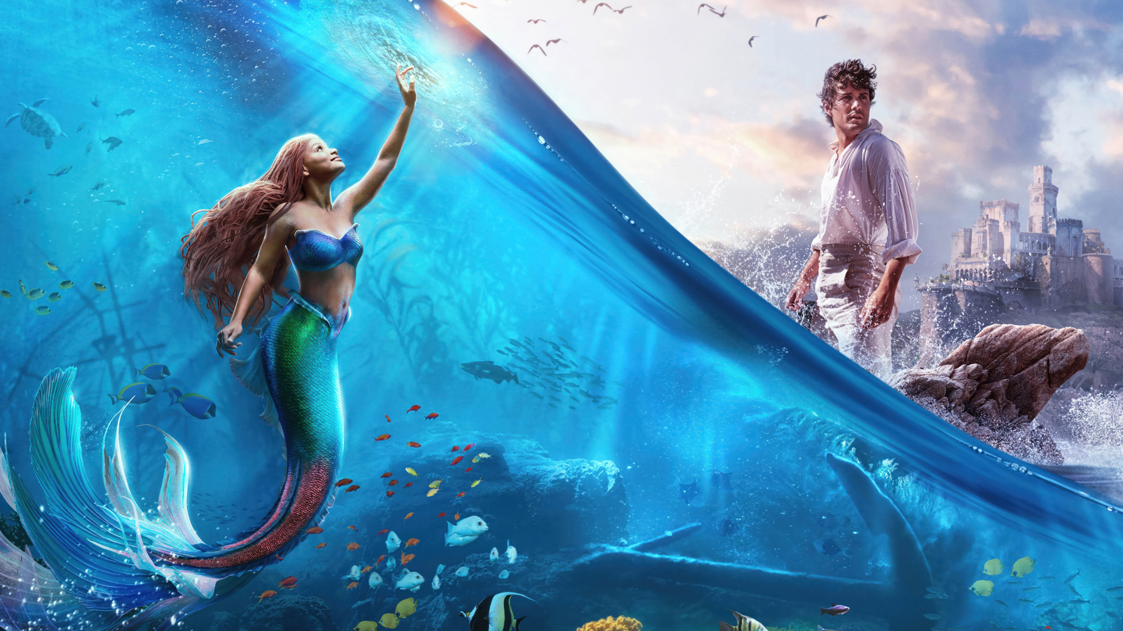 Posterhouzz Movie The Little Mermaid HD Wallpaper Background Fine Art Paper  Print Poster MOV4881  Amazonin Home  Kitchen