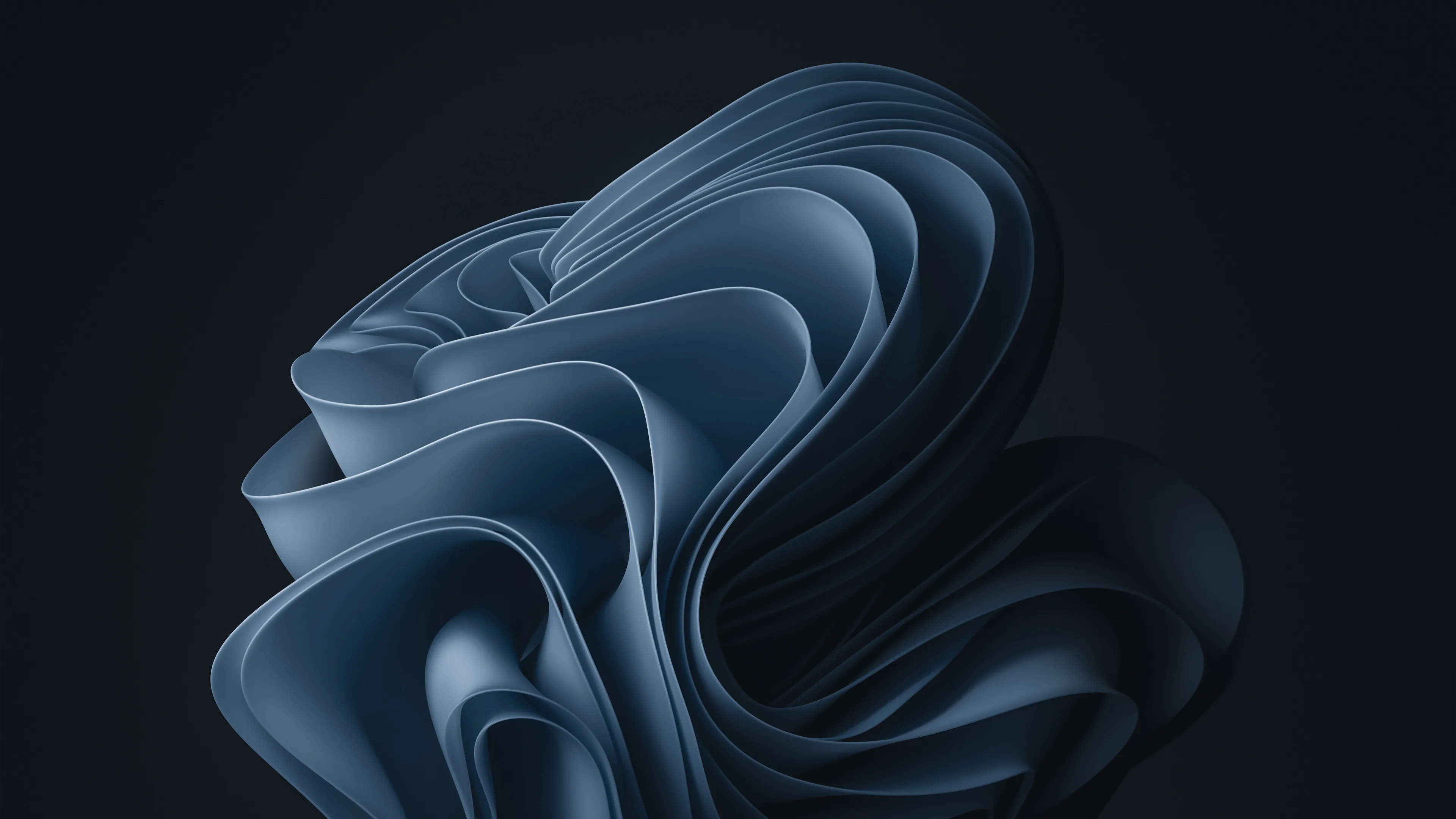 A stunning abstract grey bloom wallpaper for Windows 11 in mesmerizing 4k resolution. Enhance your desktop with this captivating and modern design.