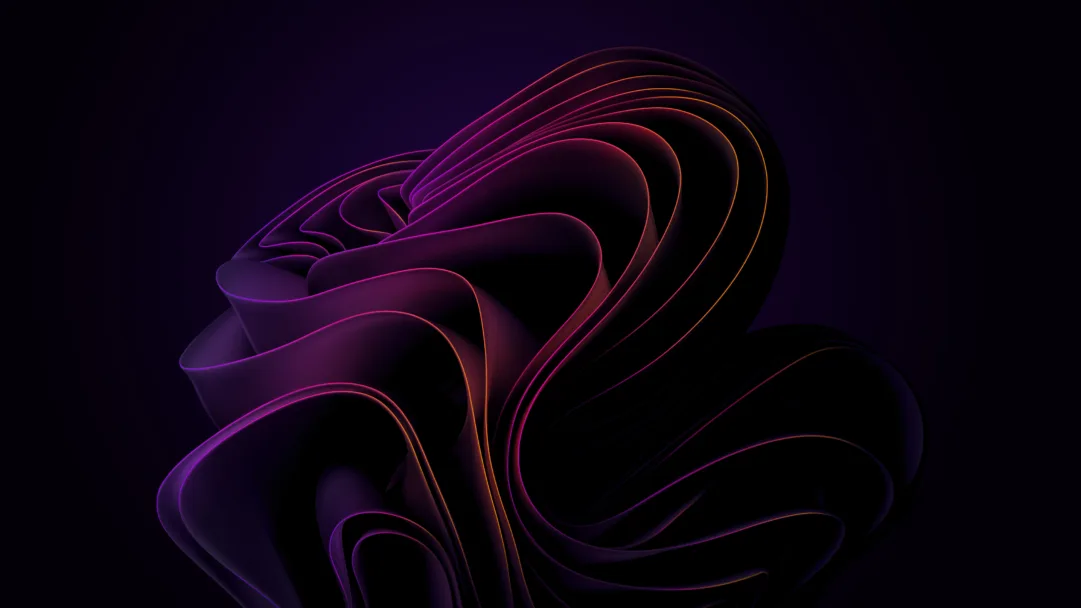 An abstract purple gradient bloom wallpaper with vibrant and colorful design, perfect for Windows 11 desktop background in stunning 4K resolution.