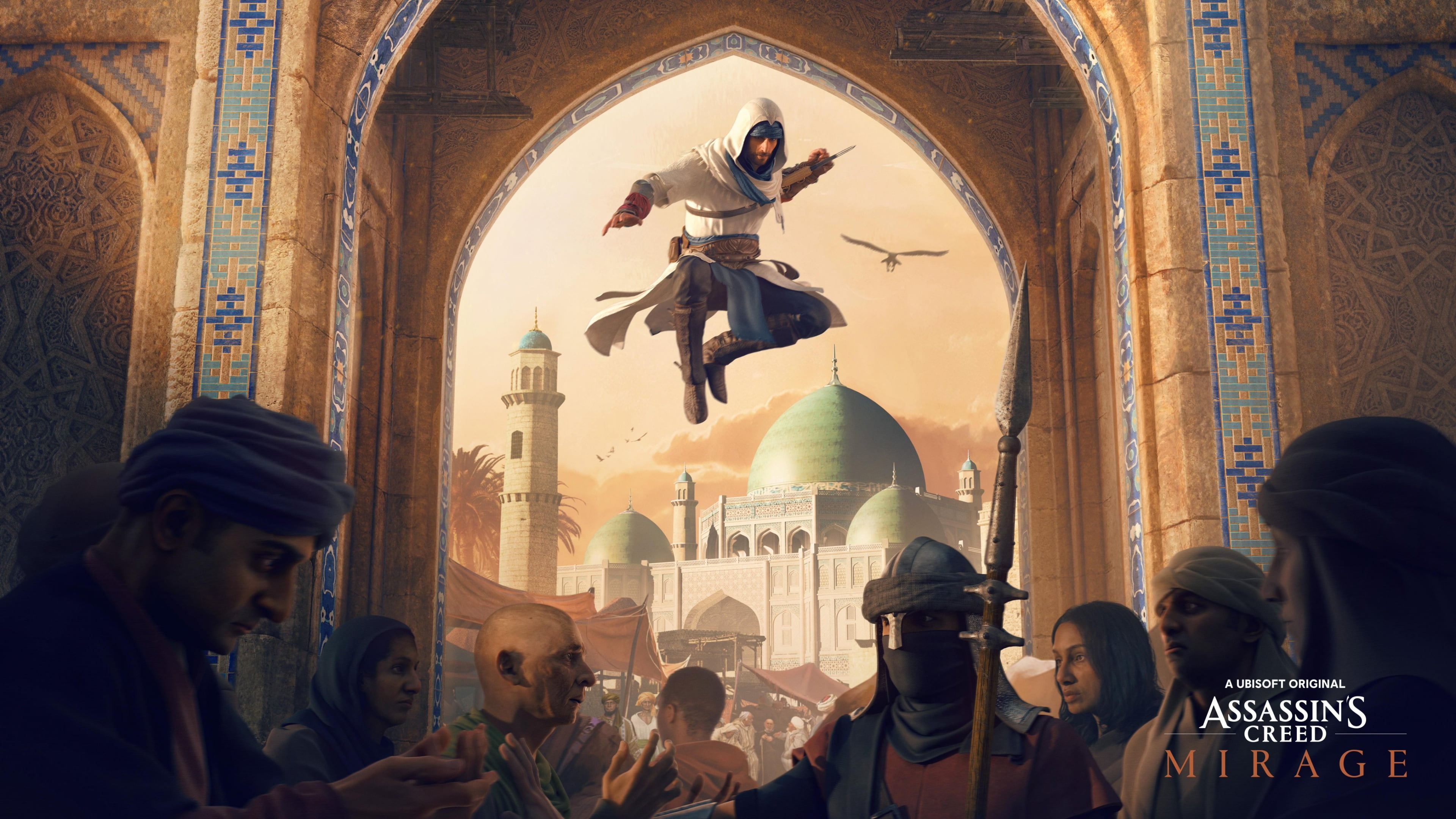 A captivating 4K wallpaper featuring the Assassin's Creed Mirage. Immerse yourself in the action and adventure of this gaming masterpiece.