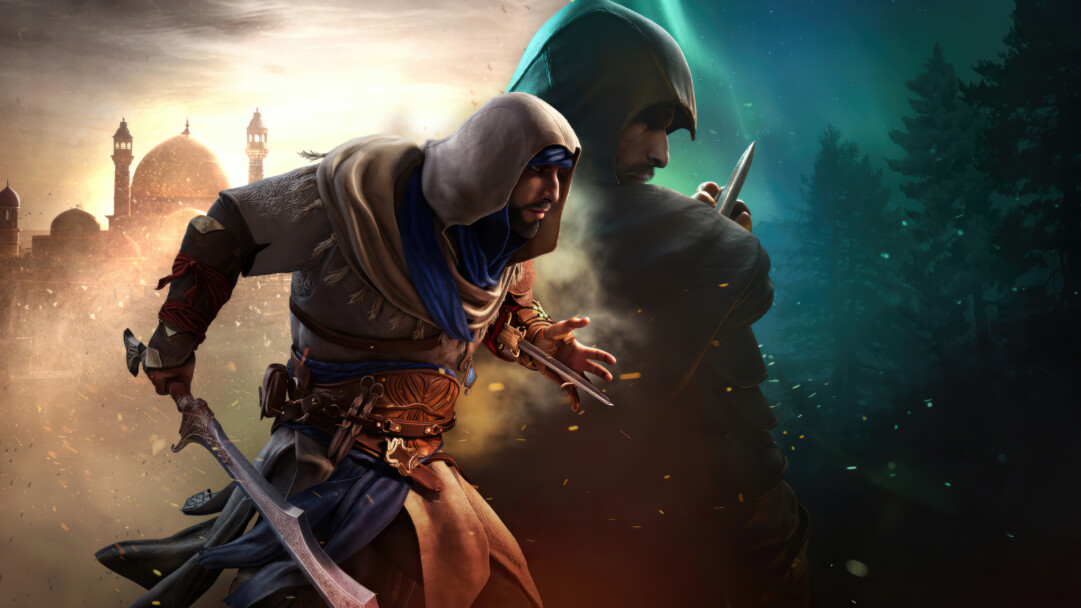 A captivating 4k wallpaper featuring Basim from Assassin's Creed Mirage. Immerse yourself in the action-packed world of this video game as Basim, a compelling character in a thrilling adventure.