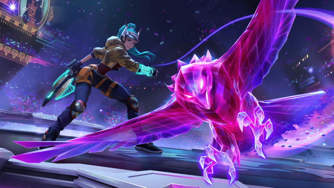 A captivating 4K wallpaper featuring the Battle Boss Quinn skin from League of Legends. Quinn, a powerful champion in the game, showcases her Runeterra-themed skin with vibrant colors and unique visual effects.