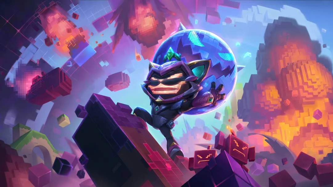 A stunning 4K wallpaper featuring the Battle Boss Ziggs skin from League of Legends: Legends of Runeterra. Ziggs, the explosive mastermind, is depicted in his Battle Boss attire, ready to unleash chaos and destruction.
