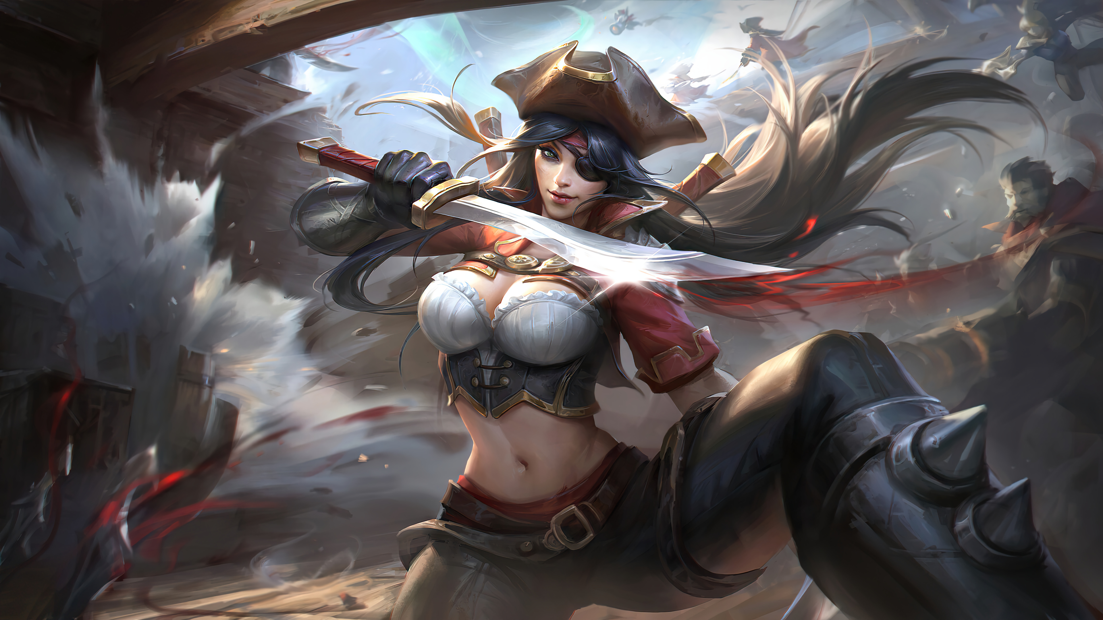 Bilgewater Katarina Wild Rift wallpaper.