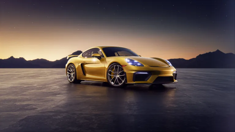 A captivating 4k wallpaper showcasing the Porsche 718 Cayman GT4, a stunning sports car known for its impressive performance and luxurious design.