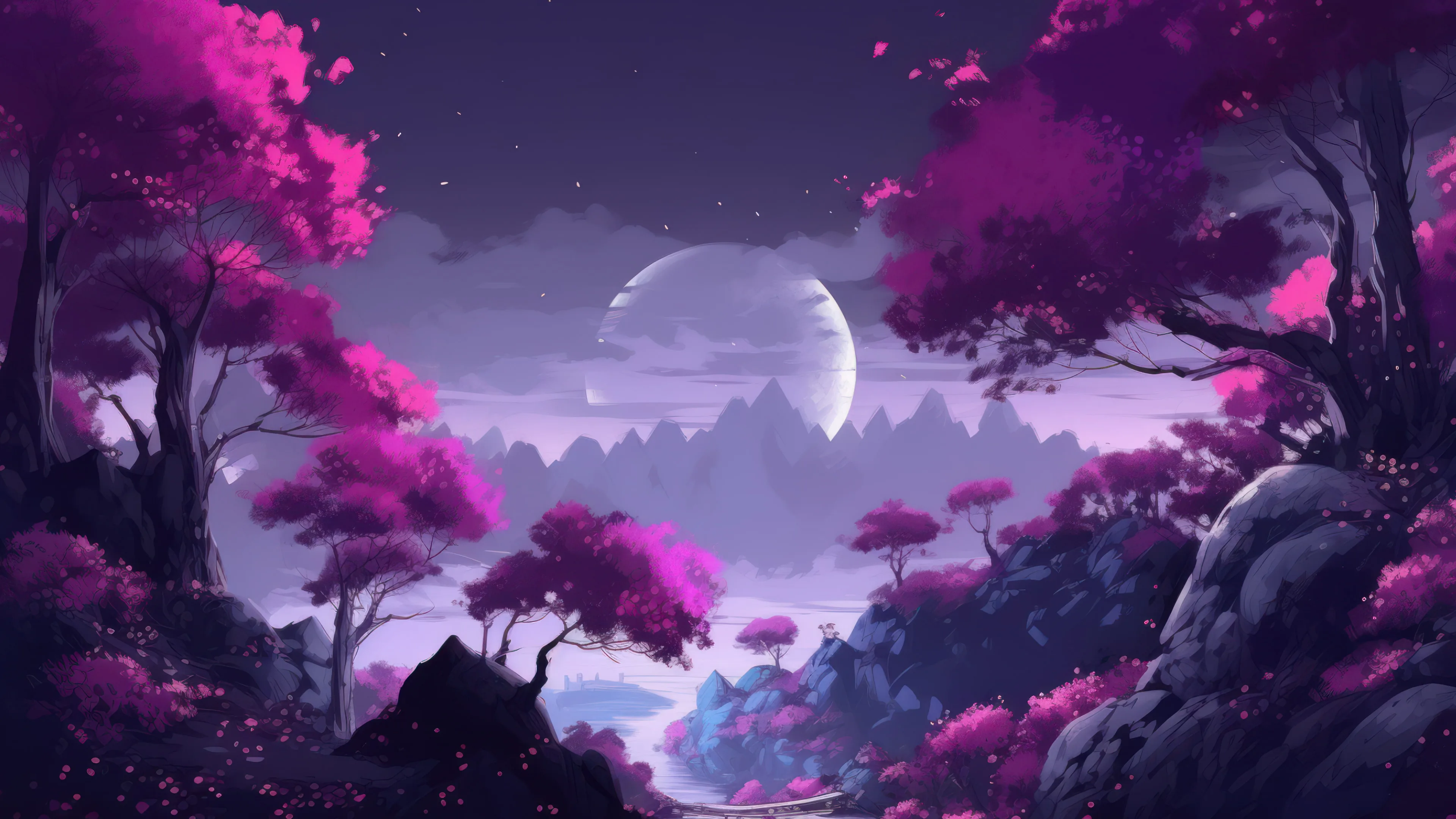 Black And Purple Japanese Aesthetic Wallpapers  Wallpaper Cave