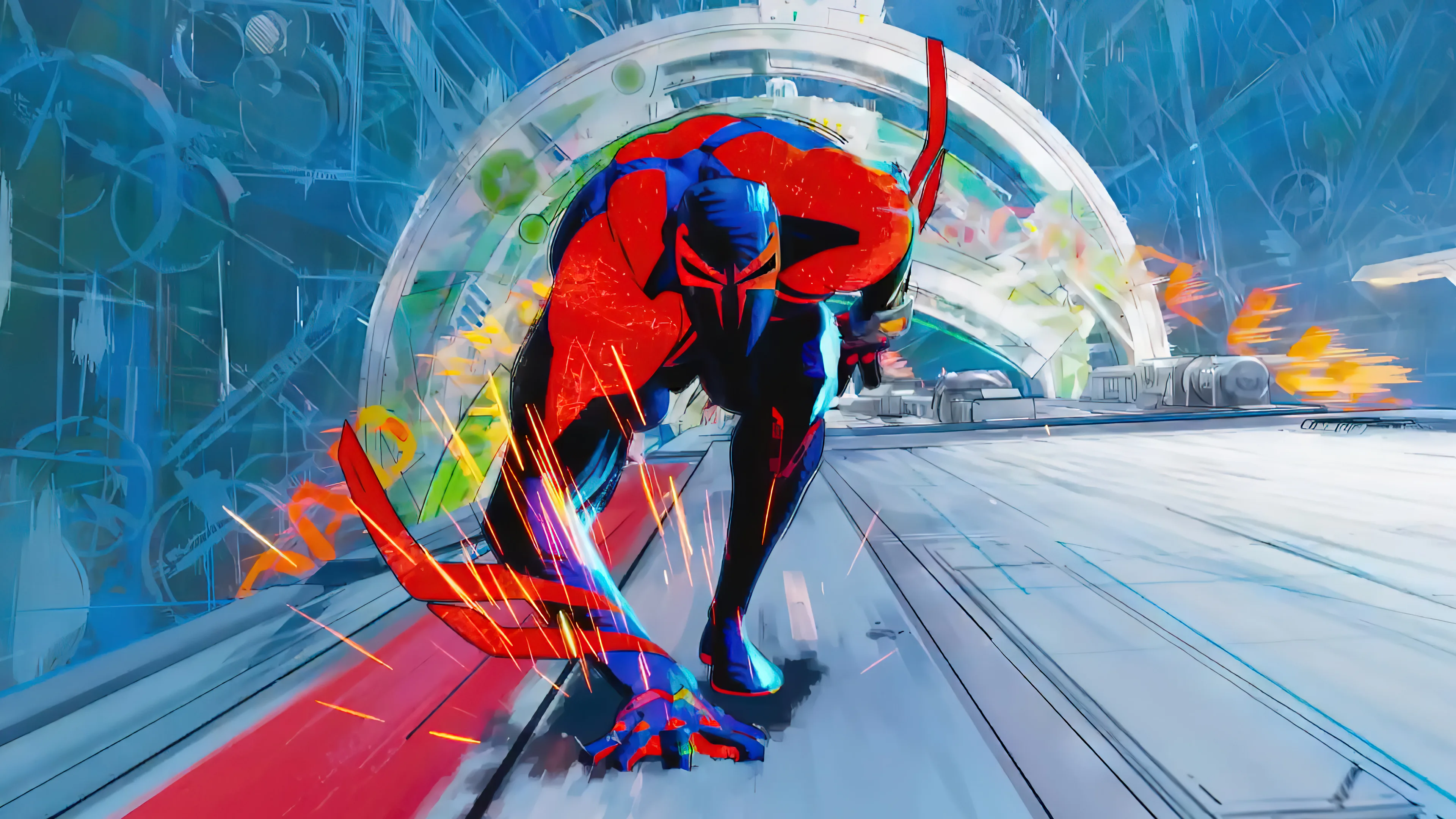 Человек паук 4 вселенной. Spider man 2099 across the Spider Verse. Мигель Охара человек паук 2099. Человек-паук через вселенные 2 Мигель Охара. Человек паук 2099 человек паук через вселенные.