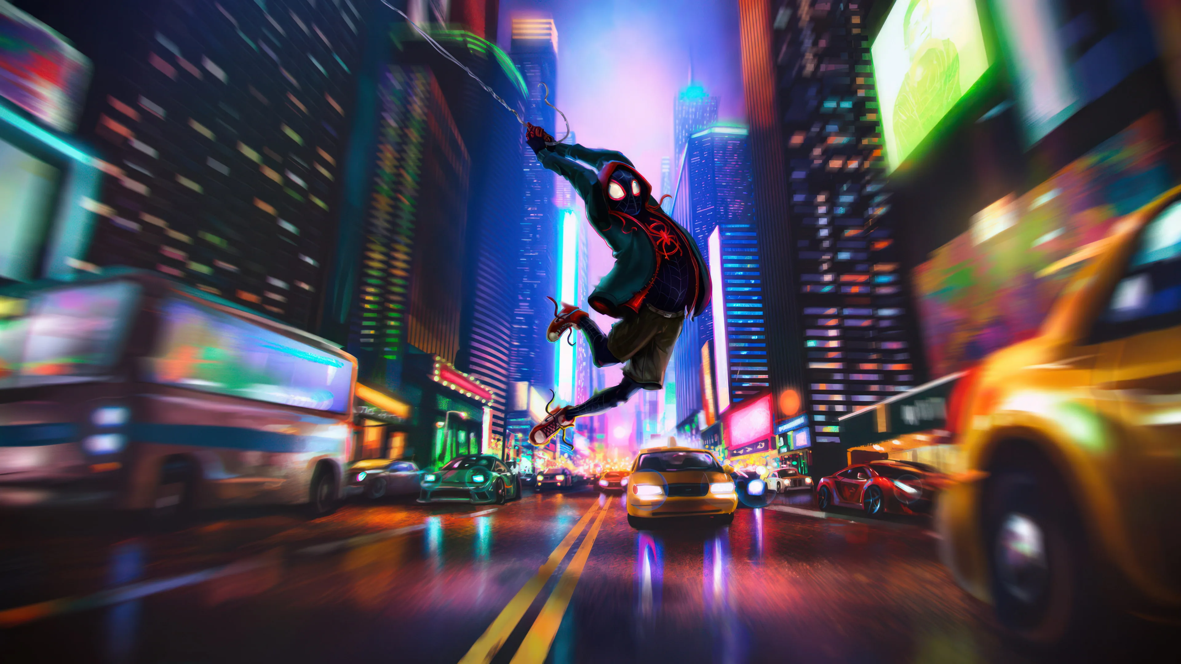 Wallpaper  Spider Man Into the Spider Verse Spider Man Miles Morales  movies city falling vertical 1440x2960  pp12016  1911309  HD  Wallpapers  WallHere