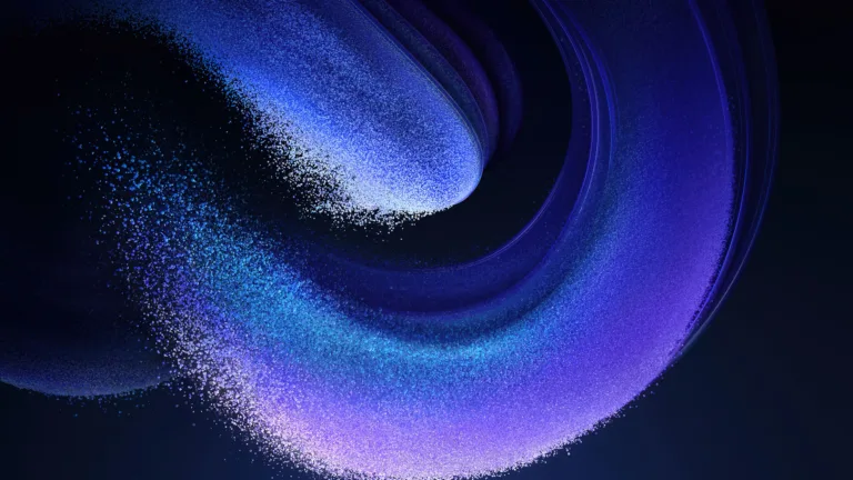 This 4K wallpaper for Xiaomi Pad features a blue abstract design with a minimalist digital theme, perfect as a background for any technology lover.