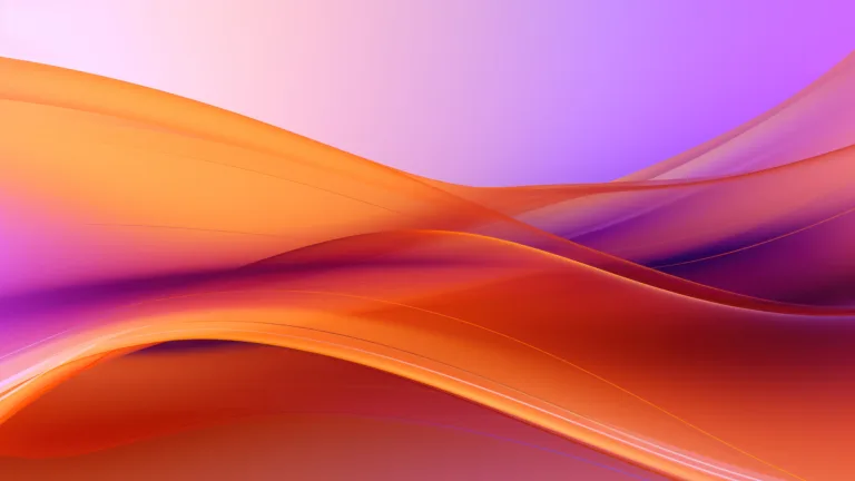 A captivating 4K wallpaper featuring vibrant orange abstract layers, created using AI technology. This visually stunning digital artwork adds depth and color to your desktop or device background.