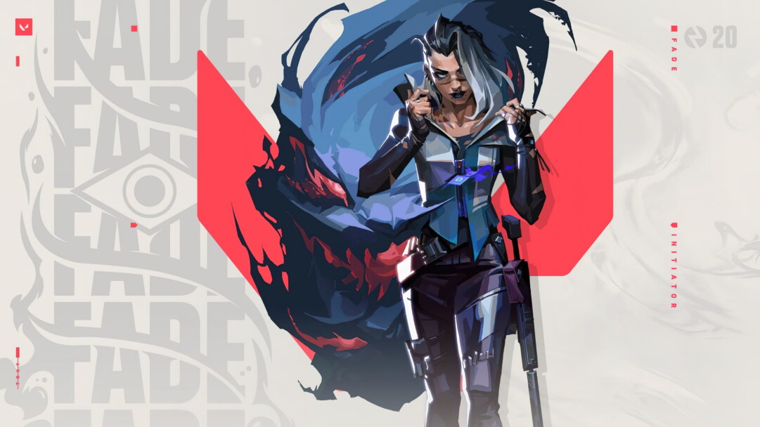 A high-resolution 4K wallpaper featuring Agent Fade from the popular game Valorant. Fade, a mysterious and skilled operative, is depicted in action with his unique abilities.