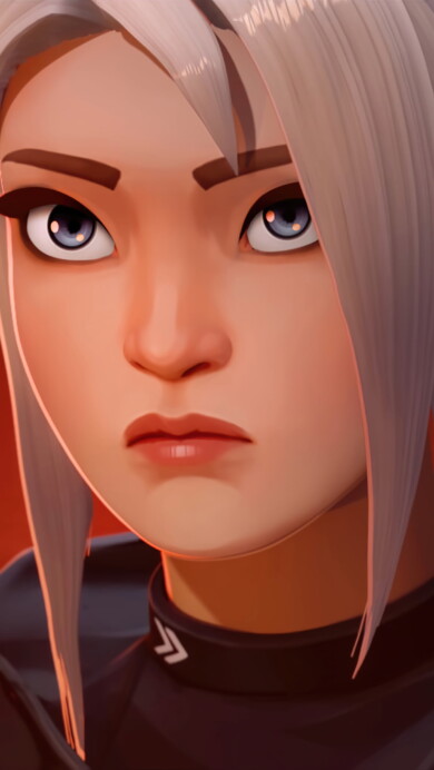 A high-resolution 4K wallpaper showcasing Agent Jett from the popular game Valorant. Jett is a highly skilled duelist with unique abilities, making her a force to be reckoned with in the game.