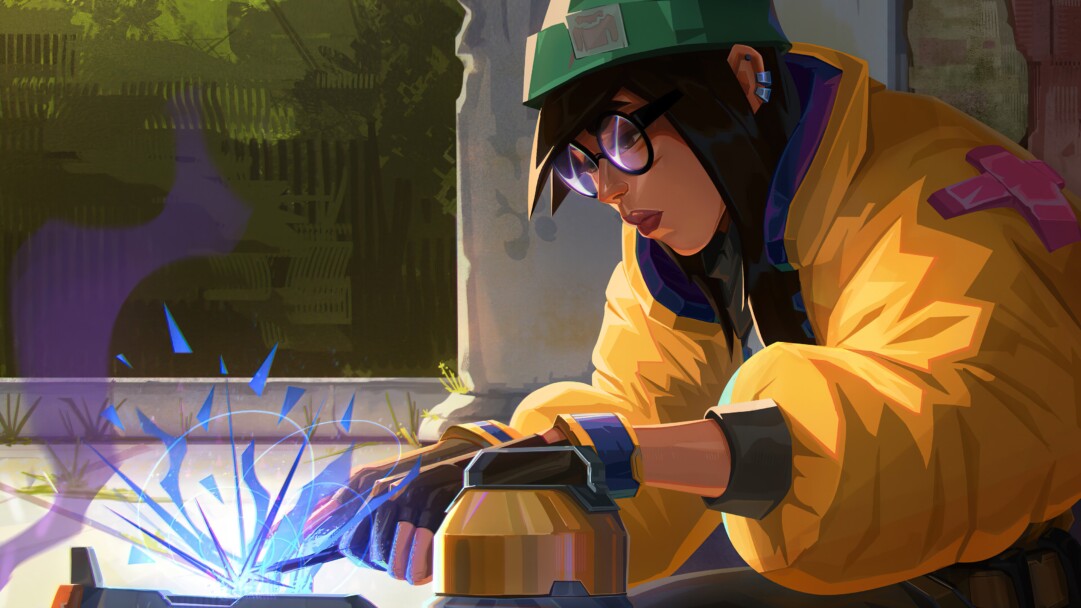 A captivating 4K wallpaper showcasing Killjoy, the tech-savvy Agent from Valorant, in all her glory. Equip your desktop with this high-resolution masterpiece.