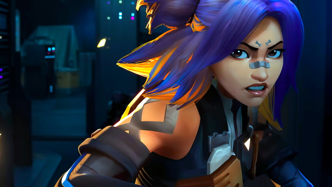 A vibrant and electrifying 4K wallpaper showcasing the Agent Neon from the popular game Valorant, with a futuristic and neon-themed design.