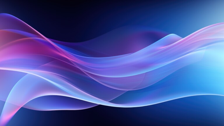 A mesmerizing 4K wallpaper created by AI, featuring soothing blue abstract gradient layers that seamlessly merge, showcasing vibrant colors and modern digital art, perfect for enhancing your desktop background.