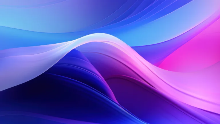 A mesmerizing 4K wallpaper generated by AI, featuring a beautiful blend of blue and pink abstract gradient layers, creating a vibrant and modern digital art piece that's perfect for enhancing your desktop background.