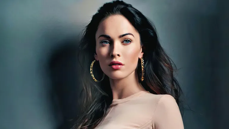 A captivating 4K wallpaper featuring Megan Fox, a renowned actress and Hollywood celebrity, capturing her allure and presence, perfect for fans and admirers of her work and captivating beauty.