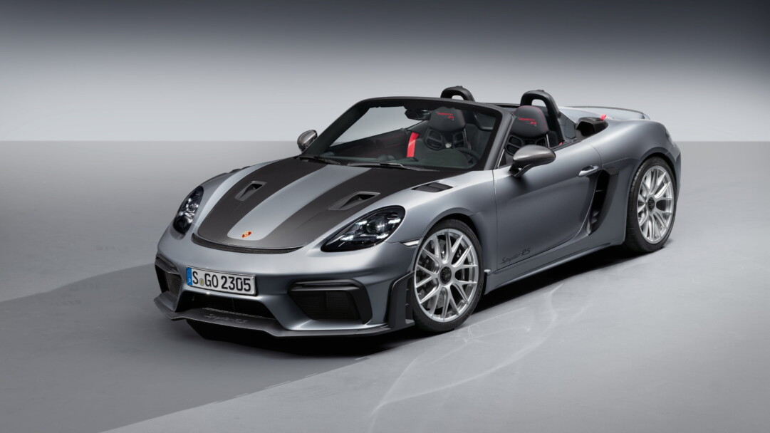 A dynamic 4K wallpaper featuring the Porsche 718 Spyder, a high-performance sports car known for its sleek design and exceptional German engineering, making it a perfect addition to car enthusiasts' desktops.