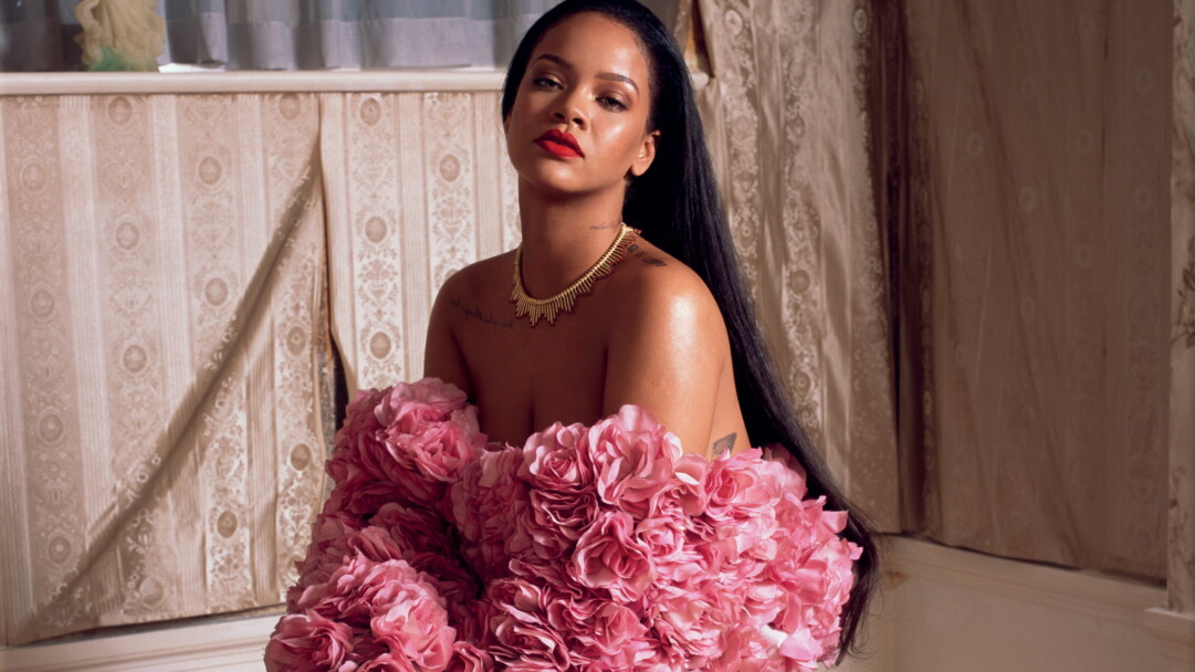 A stunning 4K wallpaper featuring Rihanna, a renowned music artist, pop star, and fashion icon, capturing her charisma and style in exquisite detail.